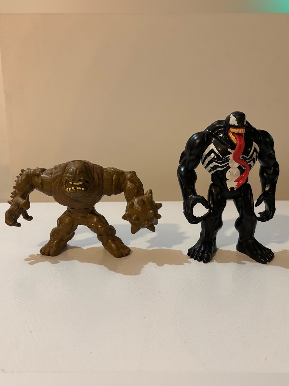 Lot Of 2 - Marvel Venom and DC Clayface Action Figures